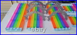 Hot Wheels Super Mario Kart Rainbow Road Track Set with Additional Rainbow Roads