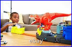 Hot Wheels T-Rex Rampage Track Set Works City Sets Toys for Boys Ages 5 to 10