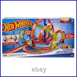 Hot Wheels Toy Car Track Set Action Epic Crash Dash with 164 Scale Vehicle &