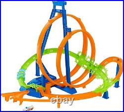 Hot Wheels Toy Car Track Set Action Epic Crash Dash with 164 Scale Vehicle