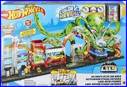 Hot Wheels Toy Car Track Set City Ultimate Octo Car Wash