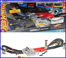 Hot Wheels Toy Car Track Set, Formula 1 Grand Prix Circuit Track Set with 3 164
