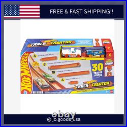 Hot Wheels Toy Car Track Set, Track Creator Deluxe Pack & 2 164 Scale Die-Cast