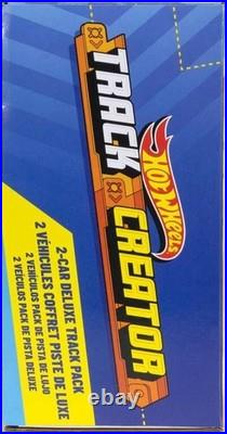Hot Wheels Toy Car Track Set, Track Creator Deluxe Pack & 2 164 Scale Die-Cast