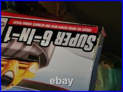 Hot Wheels Track Builder System Race Super 6-in-1 Set New With 2 Cars