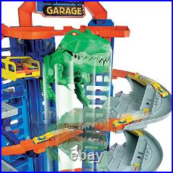 Hot Wheels Ultimate Garage Track Set with 2 Toy Cars, Hot Wheels City Playset