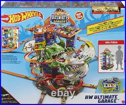Hot Wheels Ultimate Garage Track Set with 2 Toy Cars, Hot Wheels City Playset wi