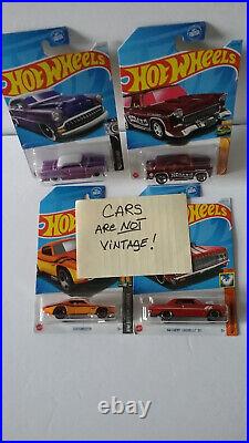 Hot Wheels Vintage Drag Racing Track Set with non Vintage Cars