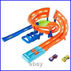 Hot Wheels Whip Around Raceway Track Set (HTK17) Scale 1/64 Cars