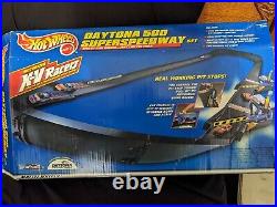 Hot Wheels X-V Racer NASCAR Daytona 500 Superspeedway Set 99% Complete