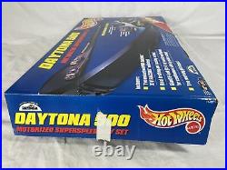 Hot Wheels X-V Racers Daytona 500 Motorized Race Track Super Speedway Set NIOB