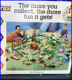 Huge Geo Trax Lot Train Cars Buildings Tracks Accessories