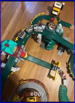 Huge Geo Trax Lot Train Cars Buildings Tracks Accessories