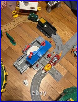 Huge Geo Trax Lot Train Cars Buildings Tracks Accessories