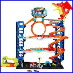 Huge Hot Wheels Play Set 3.5 Ft Tall Matchbox Car Garage Die Cast Car Track Toy