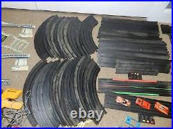 Huge Slot Car Racing Collection Tracks Controllers Slot Cars Rails Bridge & More