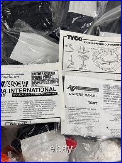 Huge Tyco Slot Car Track Pieces Several Sets HO Scale Loops Curves Straight Lot Huge Tyco Slot Car Track Pieces Several Sets HO Scale Loops Curves Straight Lot