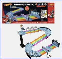 IN HAND Hot Wheels Mario Kart Rainbow Road Track Set