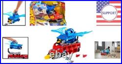 Interactive City Toy Car Track Set Large Dual Dragons & 2 Die-Cast Vehicles