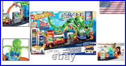 Interactive City Toy Car Track Set with Color Change Vehicle