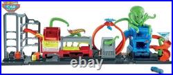 Interactive City Toy Car Track Set with Color Change Vehicle