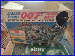 James Bond 007 Road Race Slot Car Track Set 1965 Original Sears Set AC Gilbert