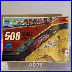 Johnny Lightning LM 500 Track Set with Box & Instructions Missing 1 Upright Cars Johnny Lightning LM 500 Track Set with Box & Instructions Missing 1 Upright Cars