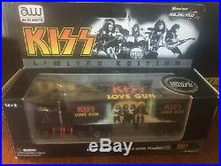 KISS HO Slot Car Track Set 16ft+ AFX with Auto World Truck Van Car Complete RARE