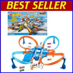 Kid's Toy Car Track Set with Criss-Cross Action