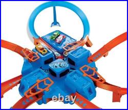 Kid's Toy Car Track Set with Criss-Cross Action