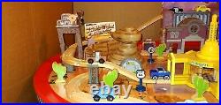 Kidkraft Disney Pixar Cars Radiator Springs Wooden Race Track Set & Train Table