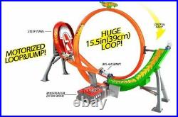 Kids Hot Wheels Power Shift Raceway Loop Jump Track 5 Race Cars Vehicles Set New