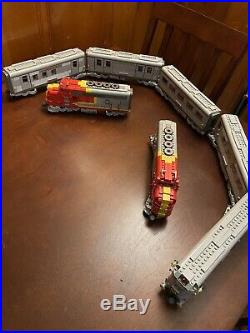 LEGO Santa Fe Super Chief Engine Train Huge Lot Track Passenger Cars Clean