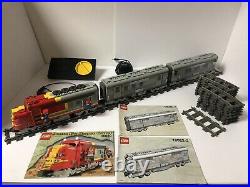 LEGO Santa Fe Super Chief Train, Mail + Observation cars, track, 9V motor 10020