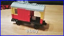 LEGO TRAIN SET 7722 electric locomotive cargo freight cars track rail minifigure