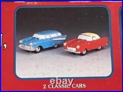LEMAX Village Classic Car Set 2 way Road Pattern Track Electric HTF