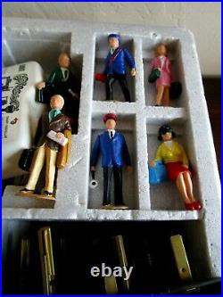 LGB 20301BZ The Blue Train Passenger Set with Figures, Vtg Loco, Cars, Track