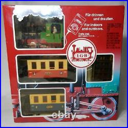 LGB 23301 US PASSENGER TRAIN SET 1990S G SCALE ENGINE With 2 CARS CONTROL TRACKS