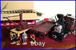 LGB 72429 Big German Train Starter Set Crane Automotive Car Track Transformer