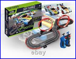 LOVECOM Race Car Track Set for Kids with 2 Slot Cars 143 Scale & Controllers F1