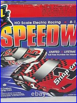 Life-Like 9602 Snap-On Racing SpeedWay HO Slot Car Racing Track Set NEW