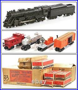 Lionel PW 1473WS Outfit 2046 Hudson & 2046W Tender with4-Frt Cars/Track/Trans 1950