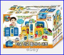Little Bus TAYO School Role Play Set Toy Light, Melody, Mini Car, Playground Sets