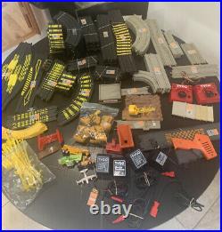 Lot Bundle VTG Tyco Electric Racing Set Nite Glow Slot Car Track Cliff Loop 3210