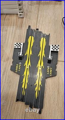 MARCHON RACING MR1 SLOT CAR SET HO. Track Pieces, Controllers, Railing, Etc