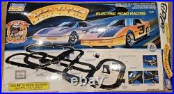 MARCHON RACING MR1 SLOT CAR SET HO. Track Pieces, Controllers, Railing, Etc