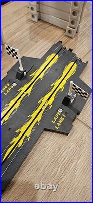 MARCHON RACING MR1 SLOT CAR SET HO. Track Pieces, Controllers, Railing, Etc