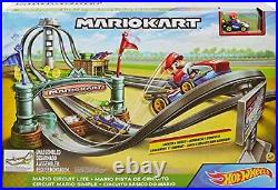 MATTEL Hot Wheel HW Mario Kart Circuit Light Track Set GHK15 F/S withTracking# NEW