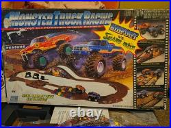 Marchon MR1 Bigfoot vs snake bite HO race car track set