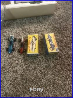 Matchbox Motorway Slot Car Track Set No 12 1967 W Box Packaging Four Cars